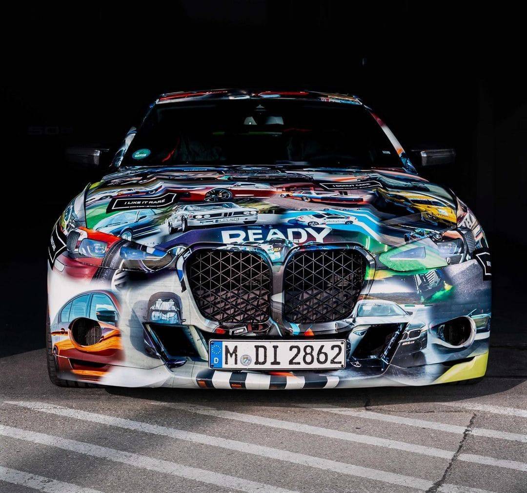 Carro da BMW de frente