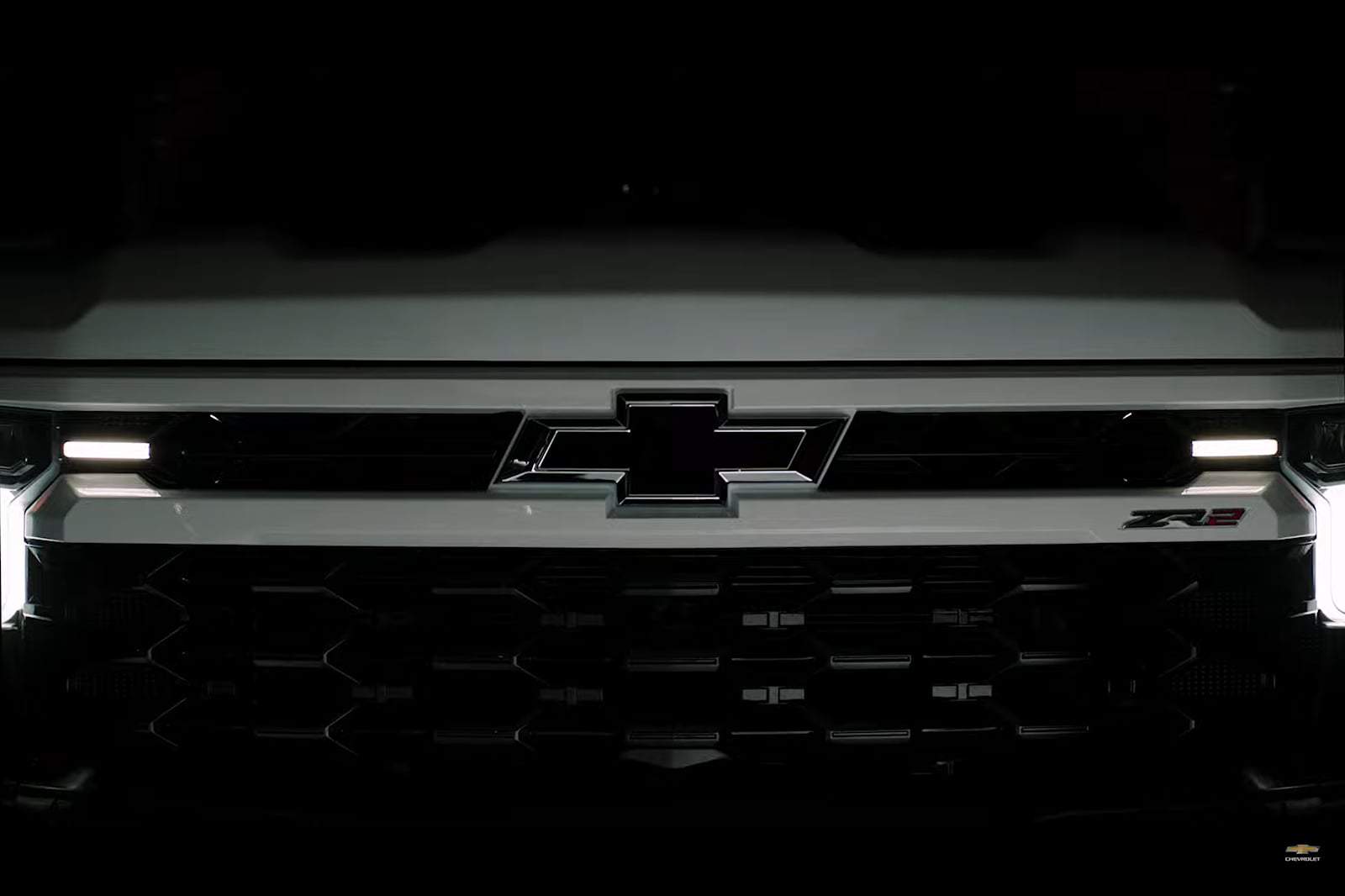 Captura de imagem de vídeo teaser da Chevrolet Silverado ZR2 Bison 2023