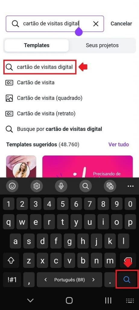 Como criar um cartão digital de visita?