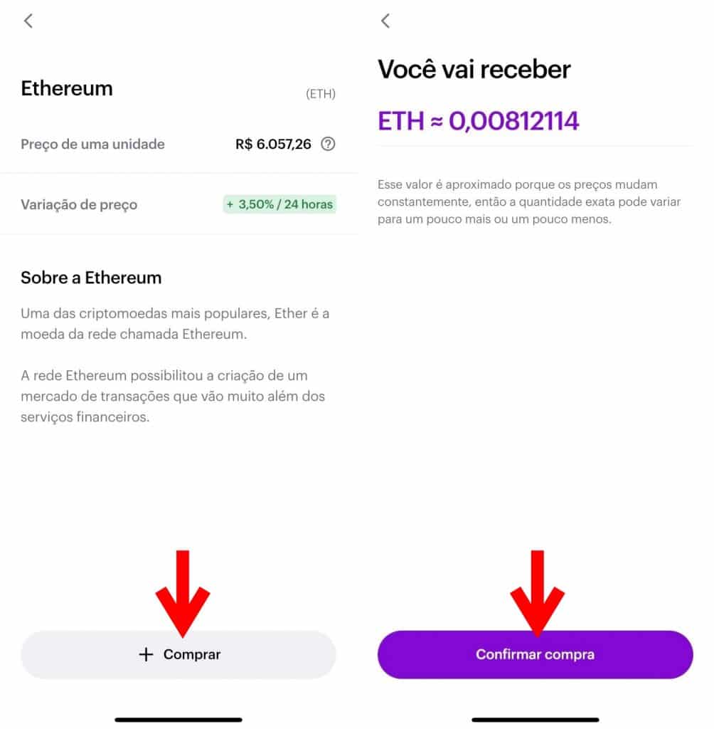 Como comprar criptomoedas no Nubank?