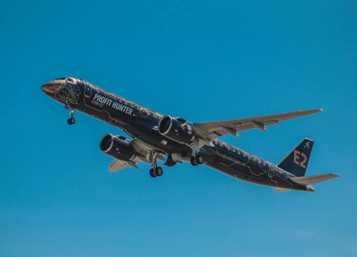 Aeronave sustentável da Embraer E195-E2