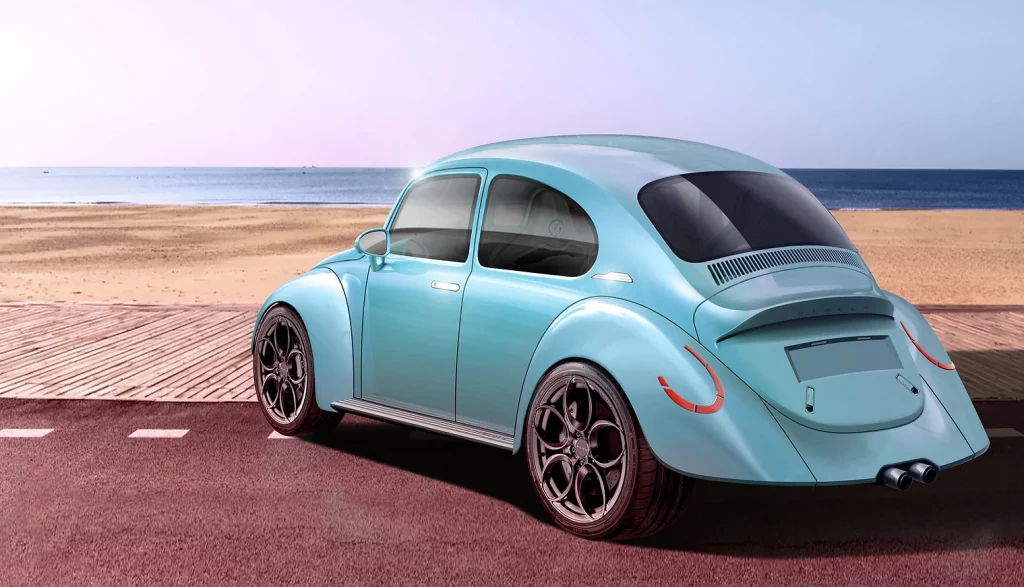 Fusca azul da Milivié