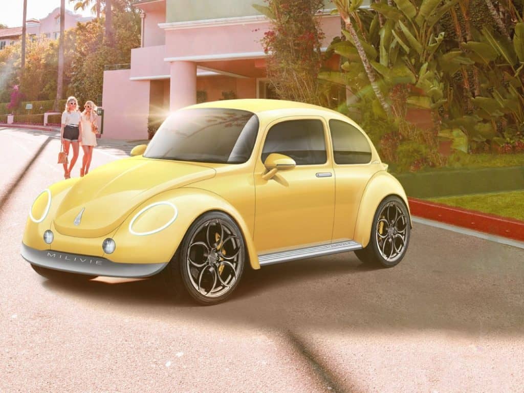 Fusca amarelo da Milivié