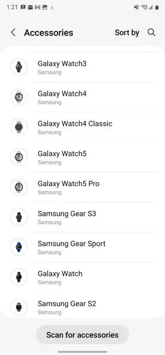 Galaxy Watch 5 aparece no app Samsung Health (Imagem: reprodução/9to5Google)