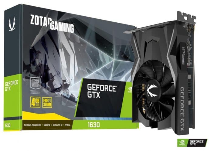 Nvidia GeForce GTX 1630 (Imagem: divulgação/Zotac)