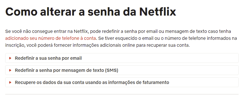 O que fazer quando a Netflix diz que a sua conta já está em uso.