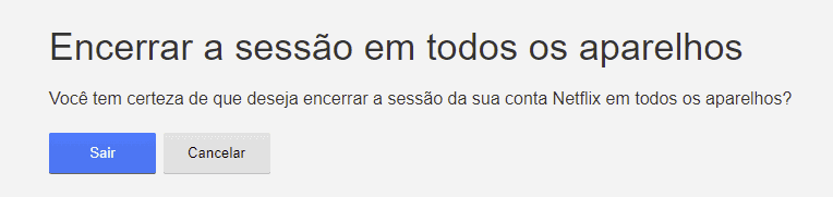 O que fazer quando a Netflix diz que a sua conta já está em uso.