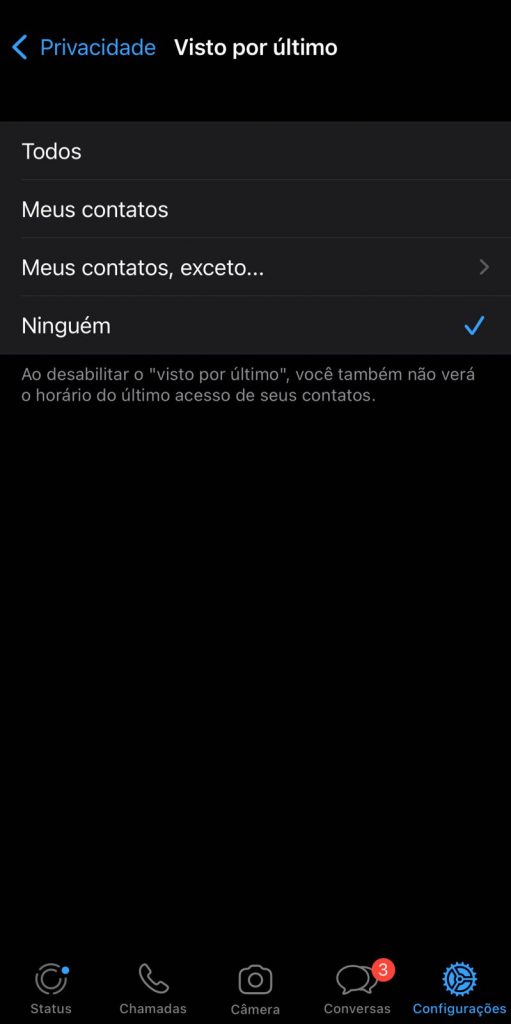 Novos recursos de privacidade do WhatsApp