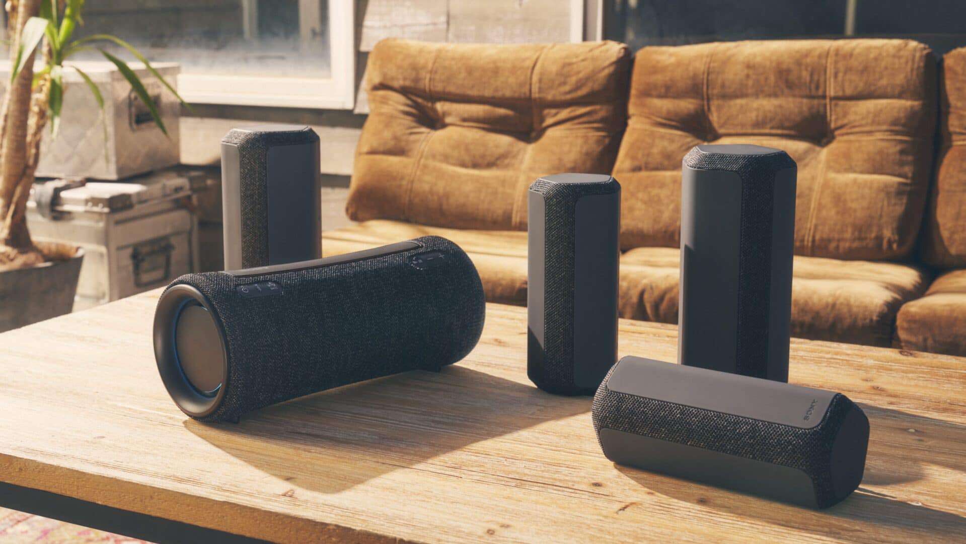 Caixas de som SRS-XG300, SRS-XE300 e SRS-XE200 (Imagem: divulgação/Sony)