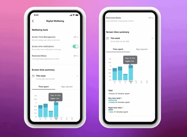 Novo recurso de limitação de tempo no TikTok