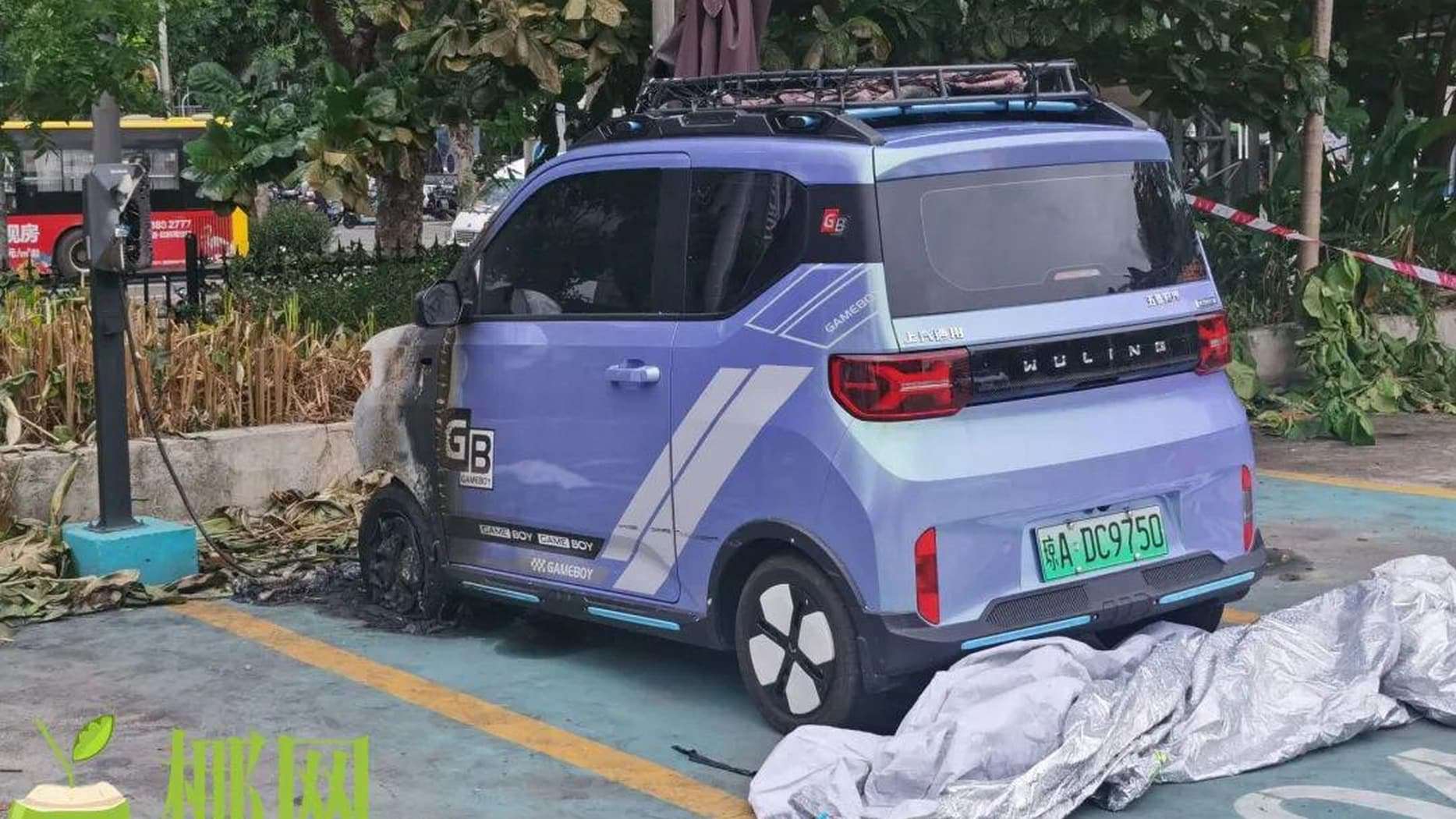 MINI EV que pegou fogo