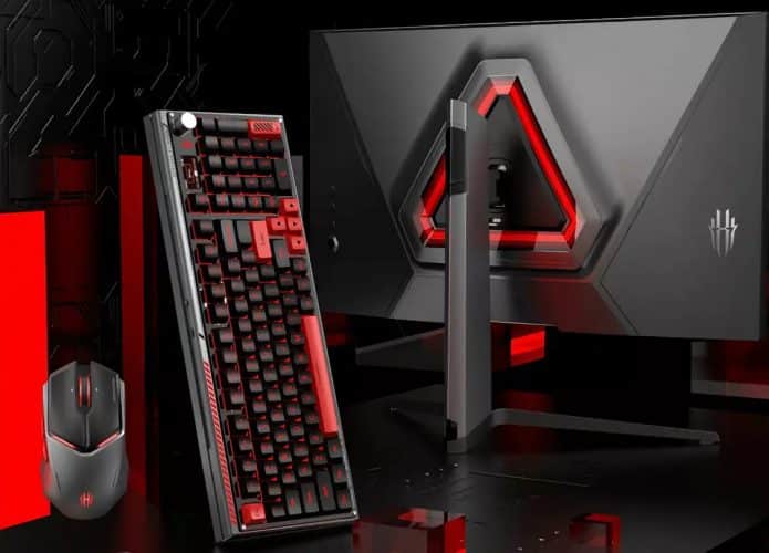 Monitor, mouse e teclado Red Magic