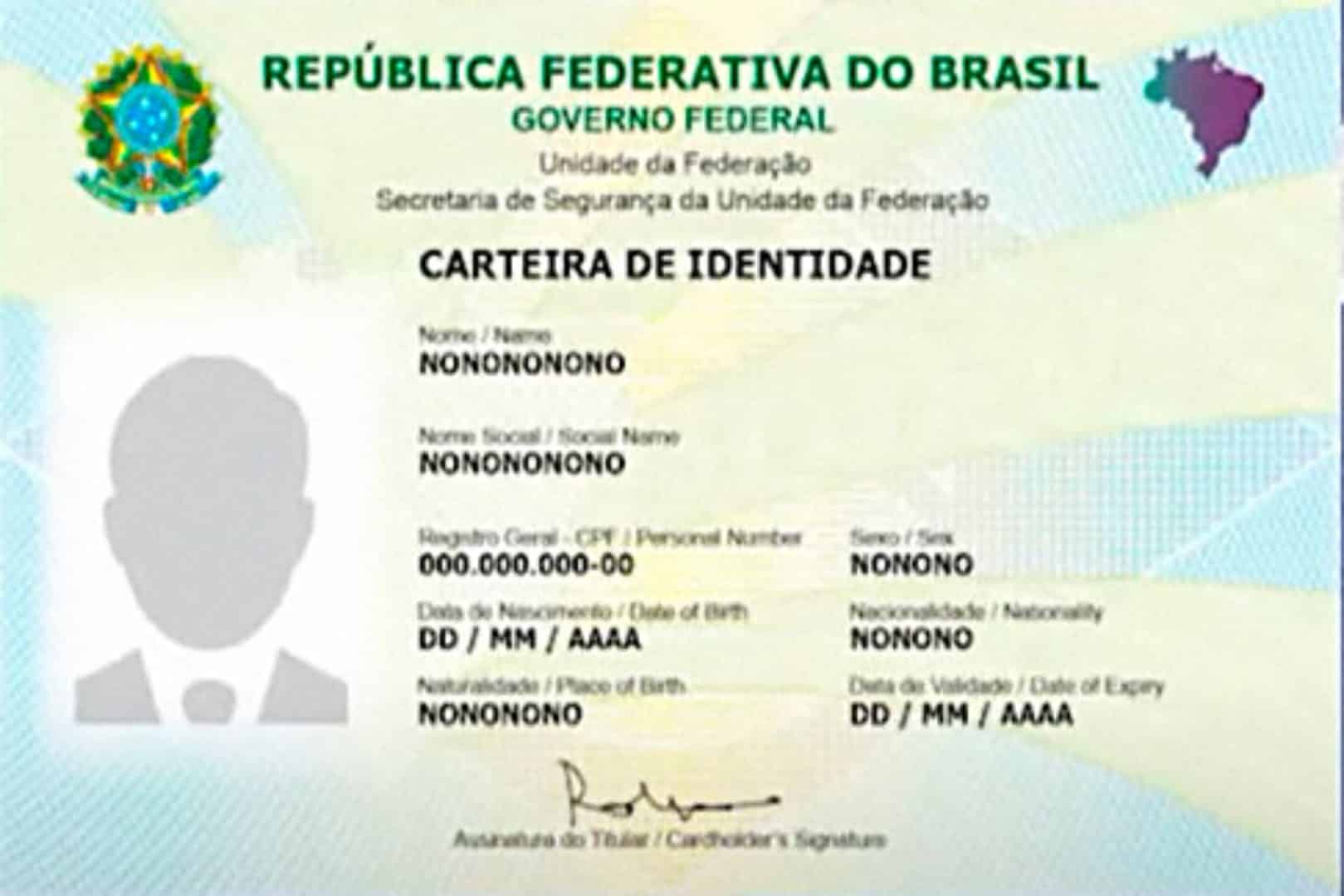 Nova carteira de identidade