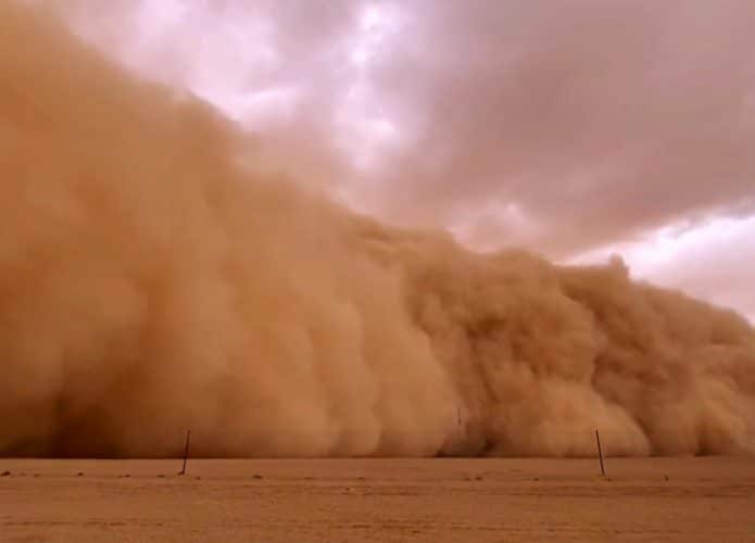 tempestade de areia