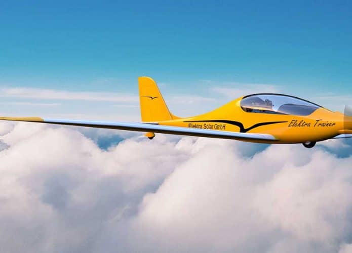 Elektra Trainer é um avião elétrico feito para aulas de voo