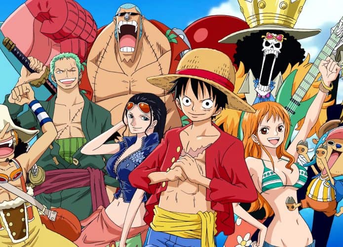 O anime One Piece acompanha as aventuras de Luffy e seus amigos. Imagem: Divulgação