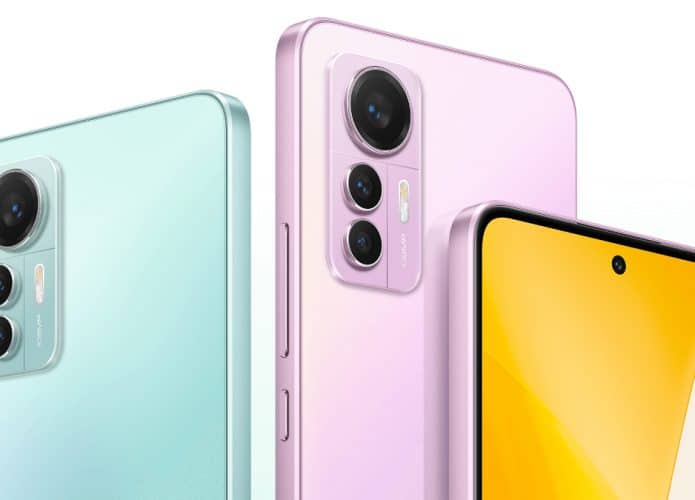 Xiaomi 12 Lite tem três opções de cores