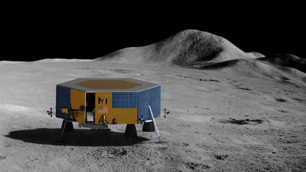 Ilustração do módulo de pouso XL-1, que seria usado em missão lunar da NASA ligada ao Programa Artemis: demissão em massa da empresa Marsten Space, parceira da agência, pode ter colocado um triste fim à missão