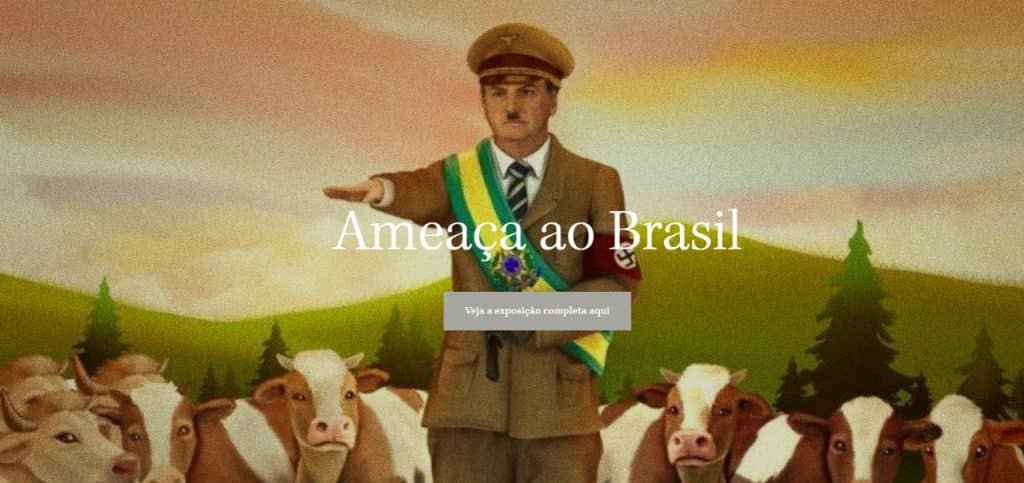 Capa do site Bolsonaro.com.br