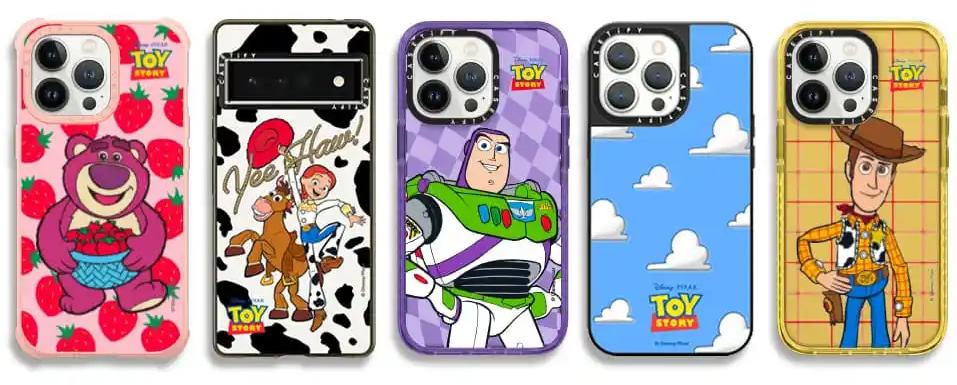 Cases com personagens Toy Story da Casetify