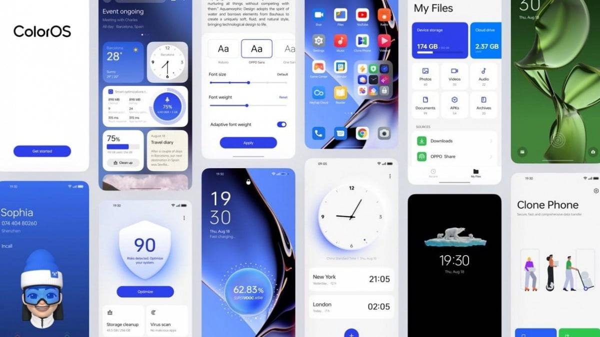 ColorOS 13 em sua apresentação