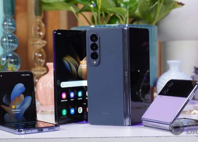 Galaxy Z Flip 4 e Galaxy Z Fold 4 (Imagem: André Fogaça/Olhar Digital)