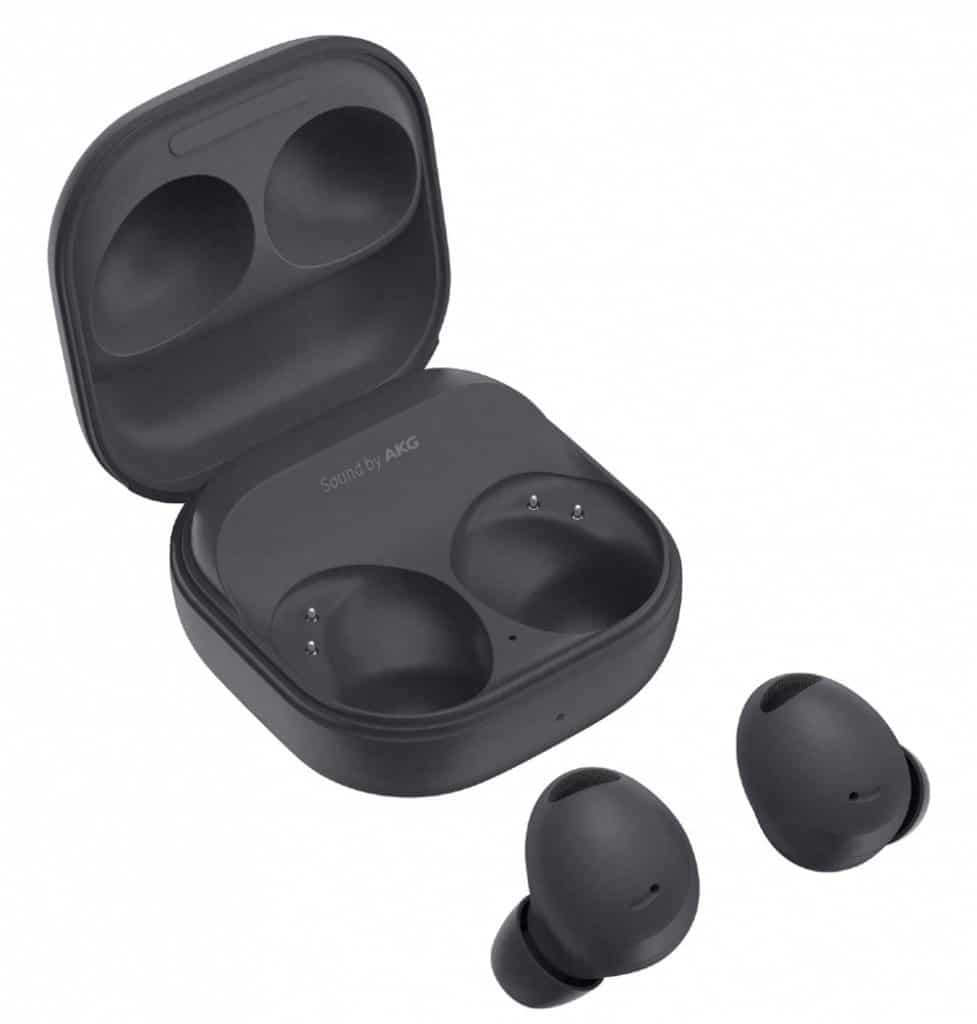 Galaxy Buds2 Pro e seu estojo de carregamento