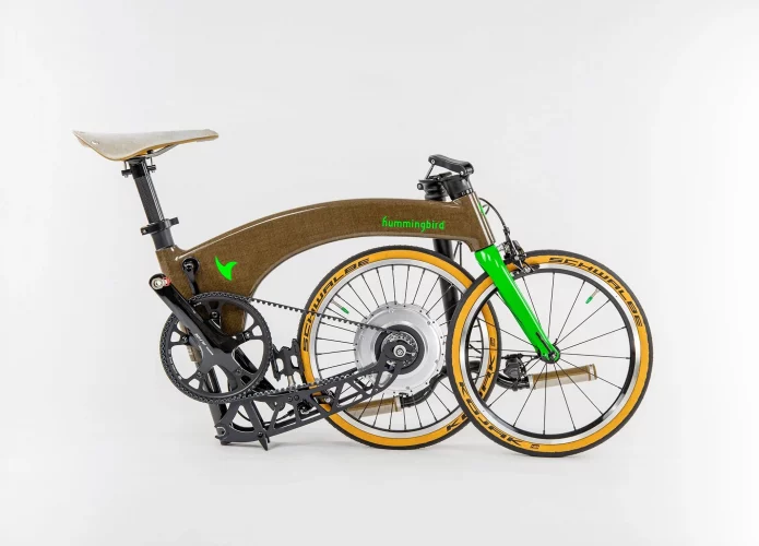 Conheça a bicicleta elétrica dobrável mais leve do mundo com quadro feito de plantas