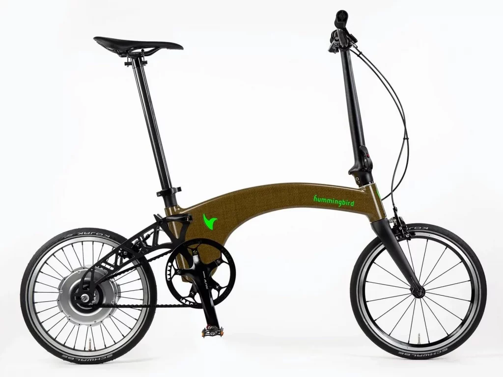 A bicicleta elétrica dobrável mais leve do mundo tem quadro feito de fibra vegetal.