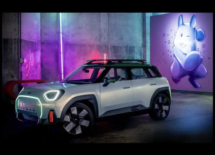 Mini x Pokémon, carro elétrico inspirado no Pikachu tem projetor integrado