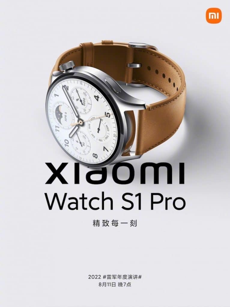  Smartwatch Watch S1 Pro também será lançado com o Xiaomi Mix Fold 2