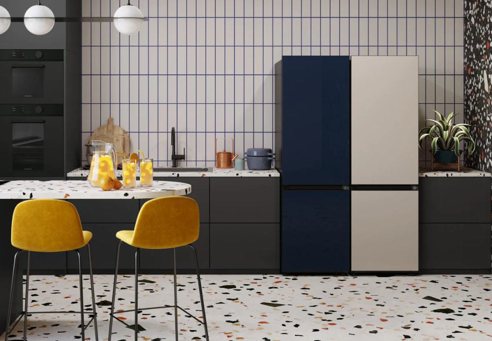 Novas geladeiras Bespoke da Samsung com cores customizáveis