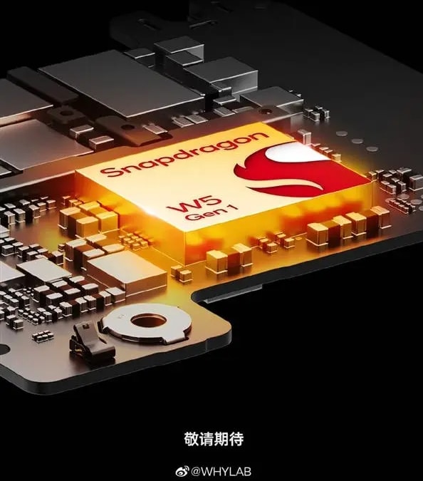 Imagem de divulgação do Qualcomm Snapdragon W5 Gen1 que será usado no Oppo Watch 3