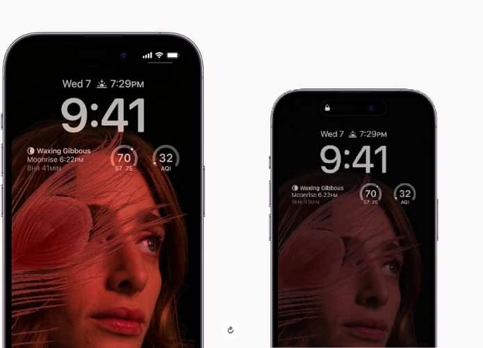 Display Always-On do iPhone 14 Pro (Imagem: Divulgação/ Apple)