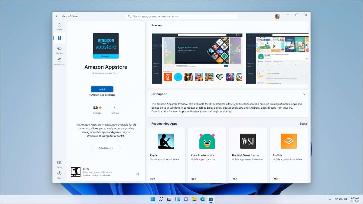Microsoft Windows 11 Android