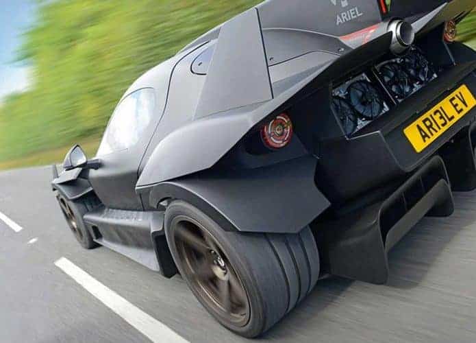 Hipercarro com propulsão a jato e quatro motores elétricos é apresentado pela Ariel Motor