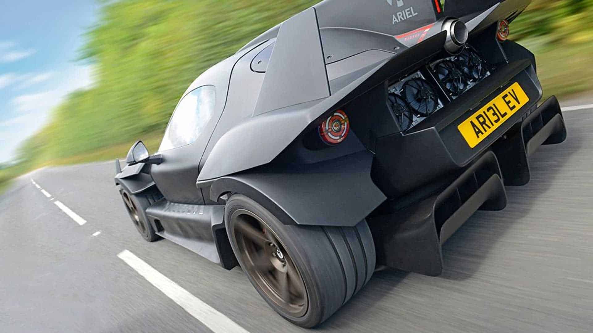 Hipercarro com propulsão a jato e quatro motores elétricos é apresentado pela Ariel Motor