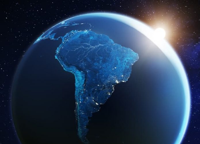 América do Sul vista do Espaço
