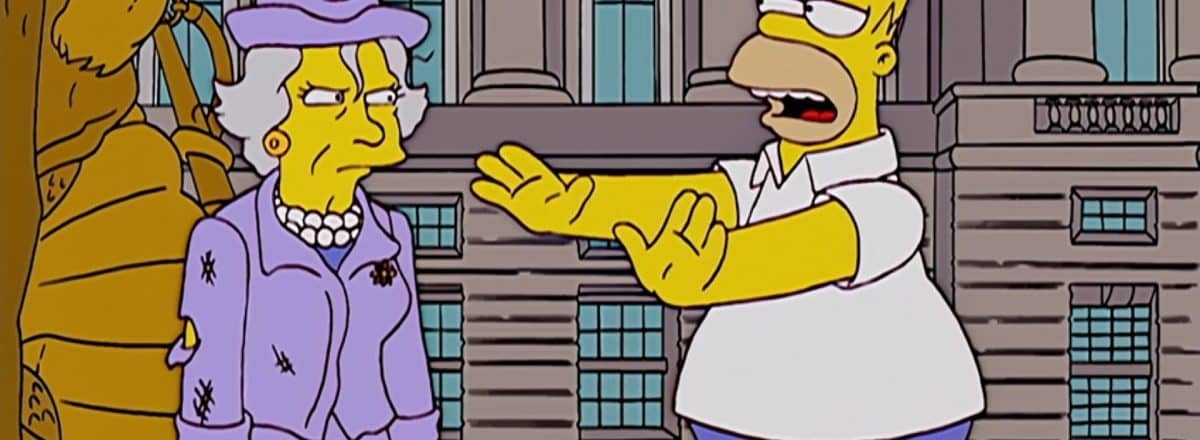 os simpsons rainha
