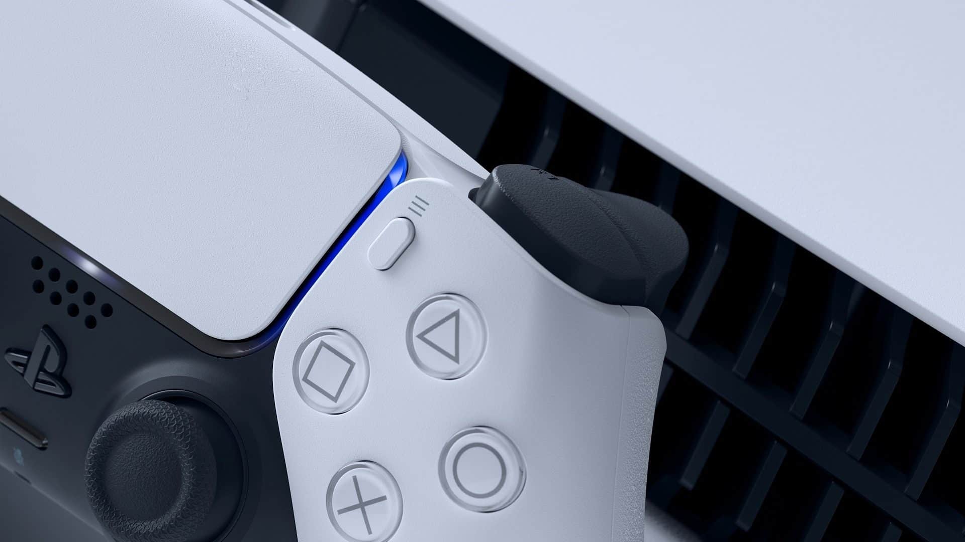 PS5 com controle DualSense