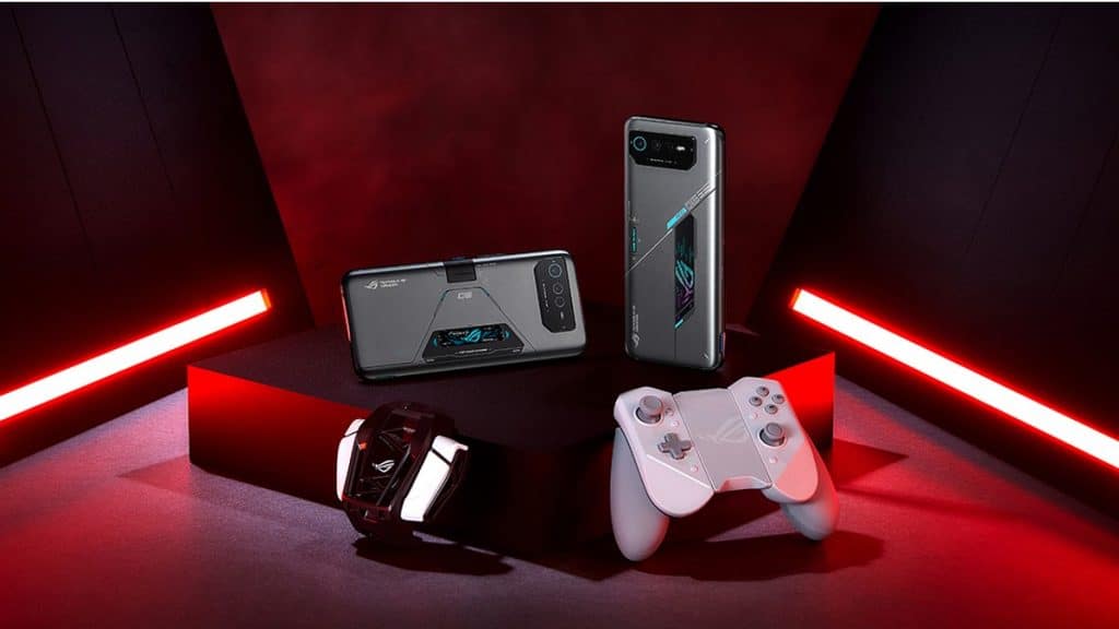 Celular gamer Rog Phone 6D. Imagem: Divulgação/ Asus