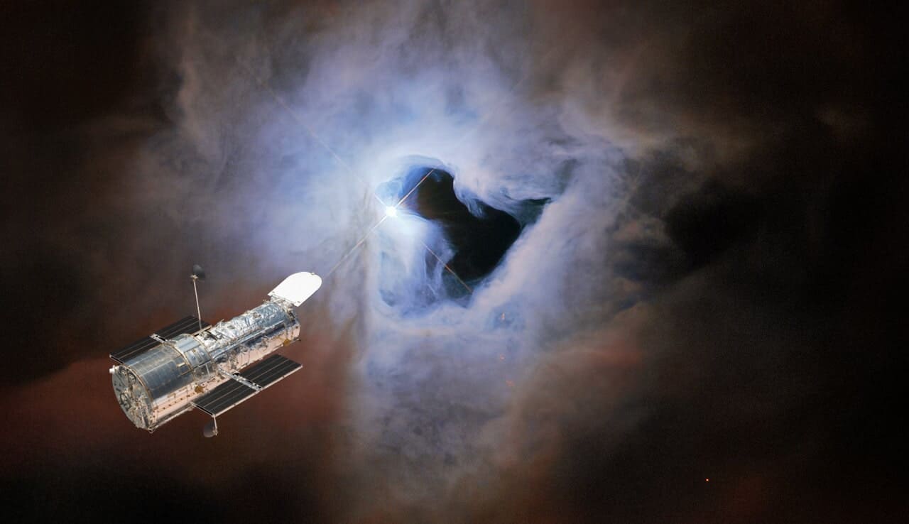 Hubble descobre “buraco de fechadura” no espaço