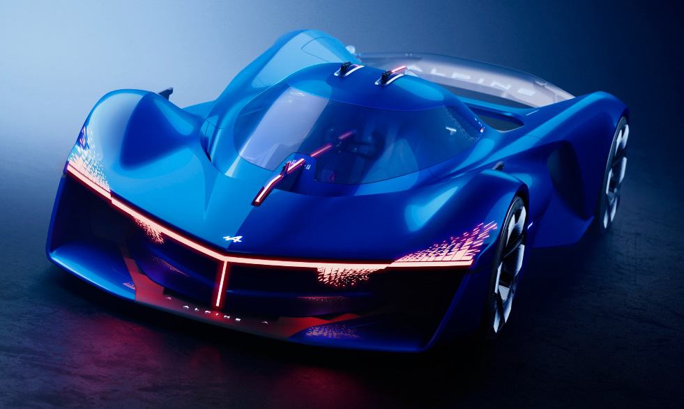 Frente do novo carro da Alpine