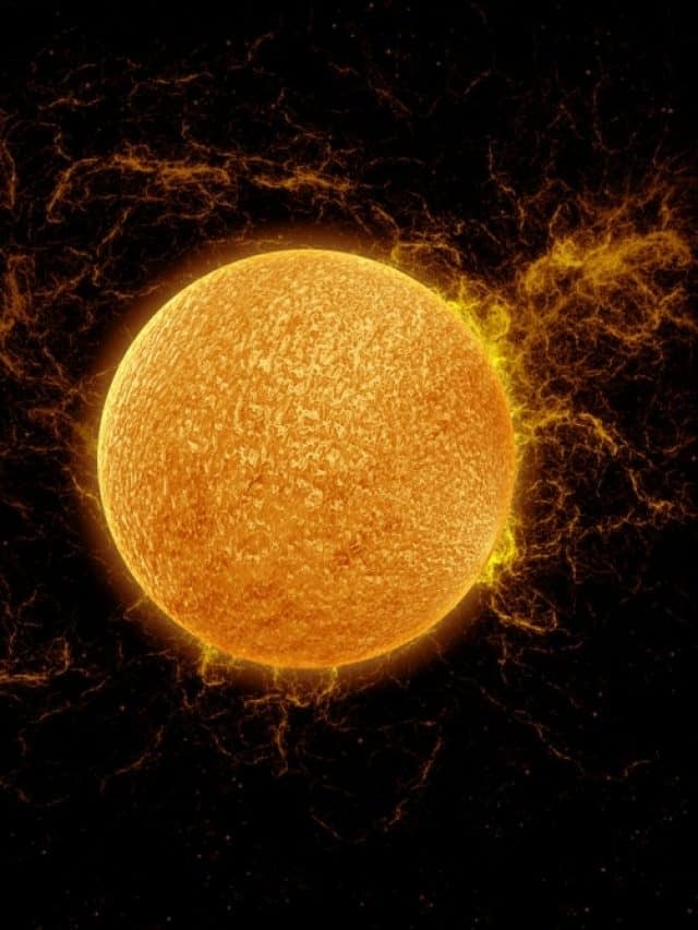 Milky,Way,Galaxy,And,Sun.,Our,Star,With,Magnetic,Storms.