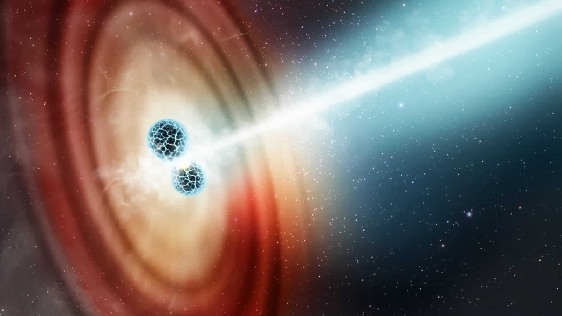 Jato de energia ultrarrápida atravessando o espaço é detectado pelo Hubble