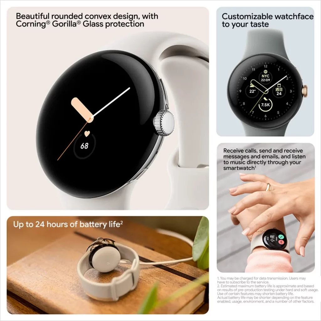 Suposta ficha técnica do Pixel Watch (Imagem: reprodução)