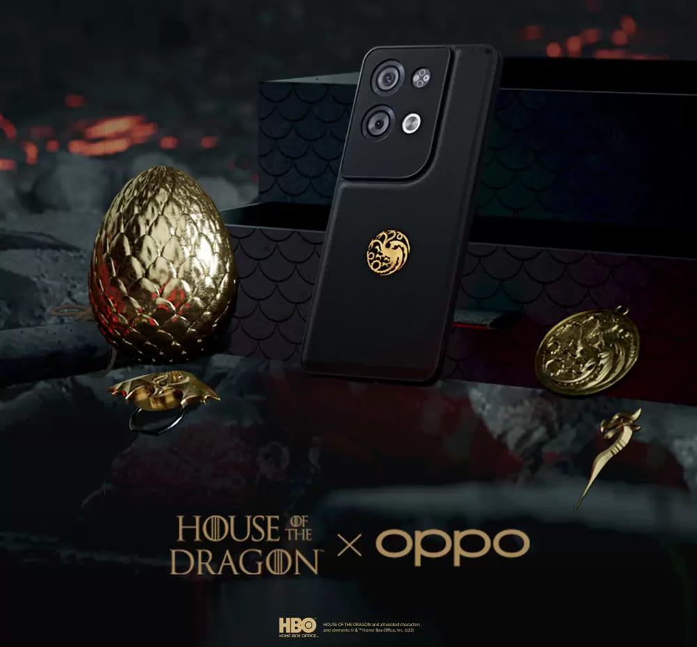 Edição limitada do Reno 8 Pro tem brindes para os fãs de “House of the Dragon”
