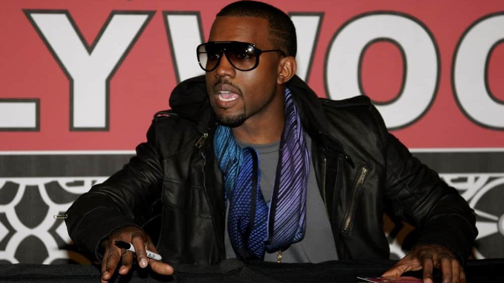 Kanye West em coletiva de imprensa