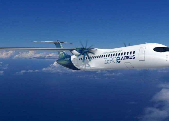 Avião movido a hidrogênio