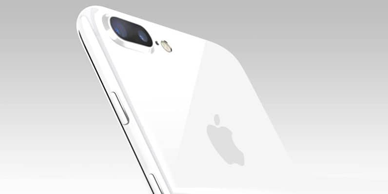 opção de cor branca 7 jet maçã iphone